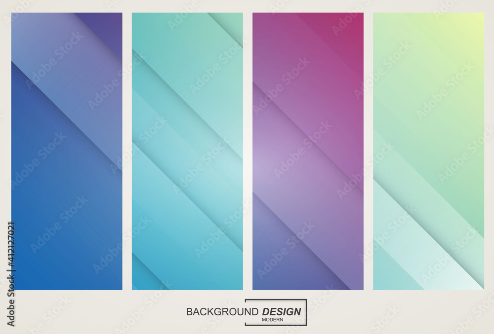 Vector colorful abstract geometric gradient background