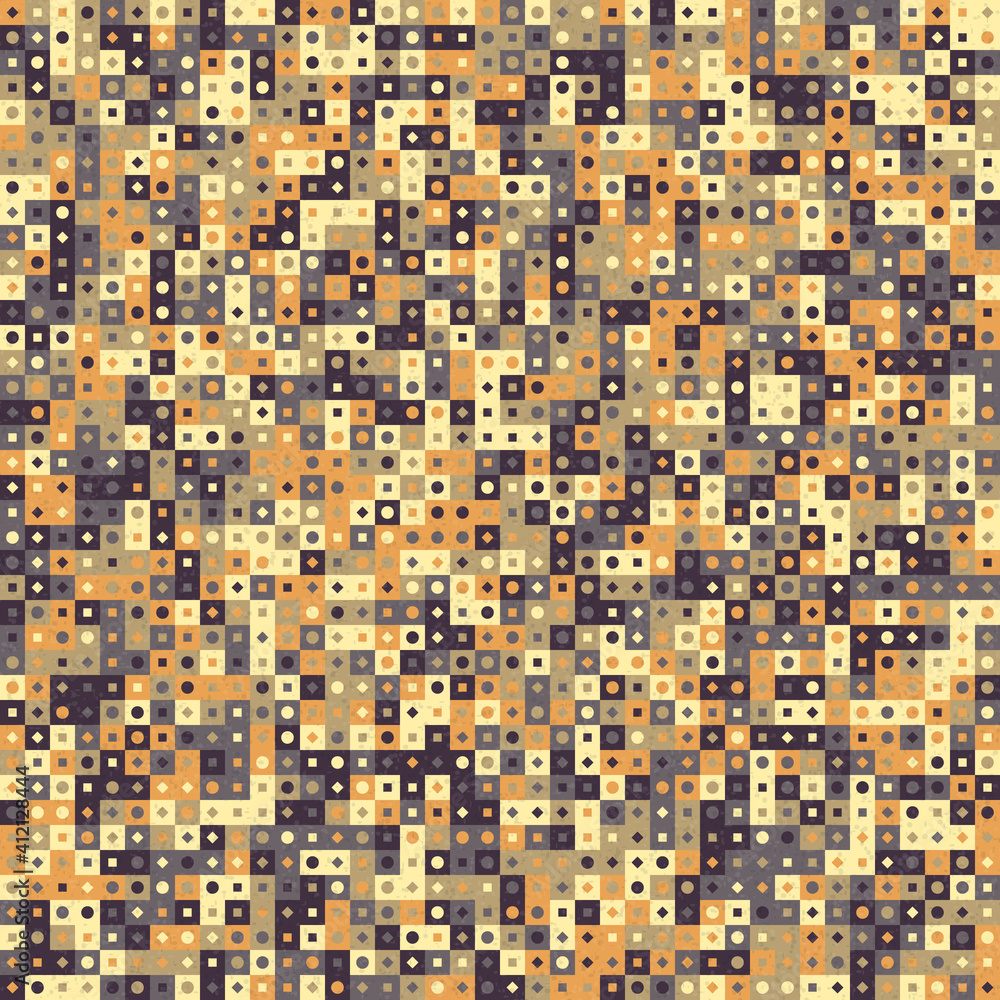 Fototapeta premium Abstract Geometric Pattern generative computational art illustration