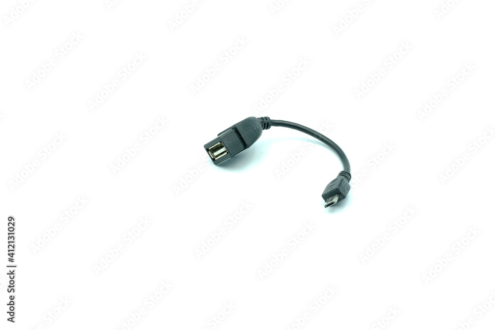 usb cable isolated on white usb cable isolated on white