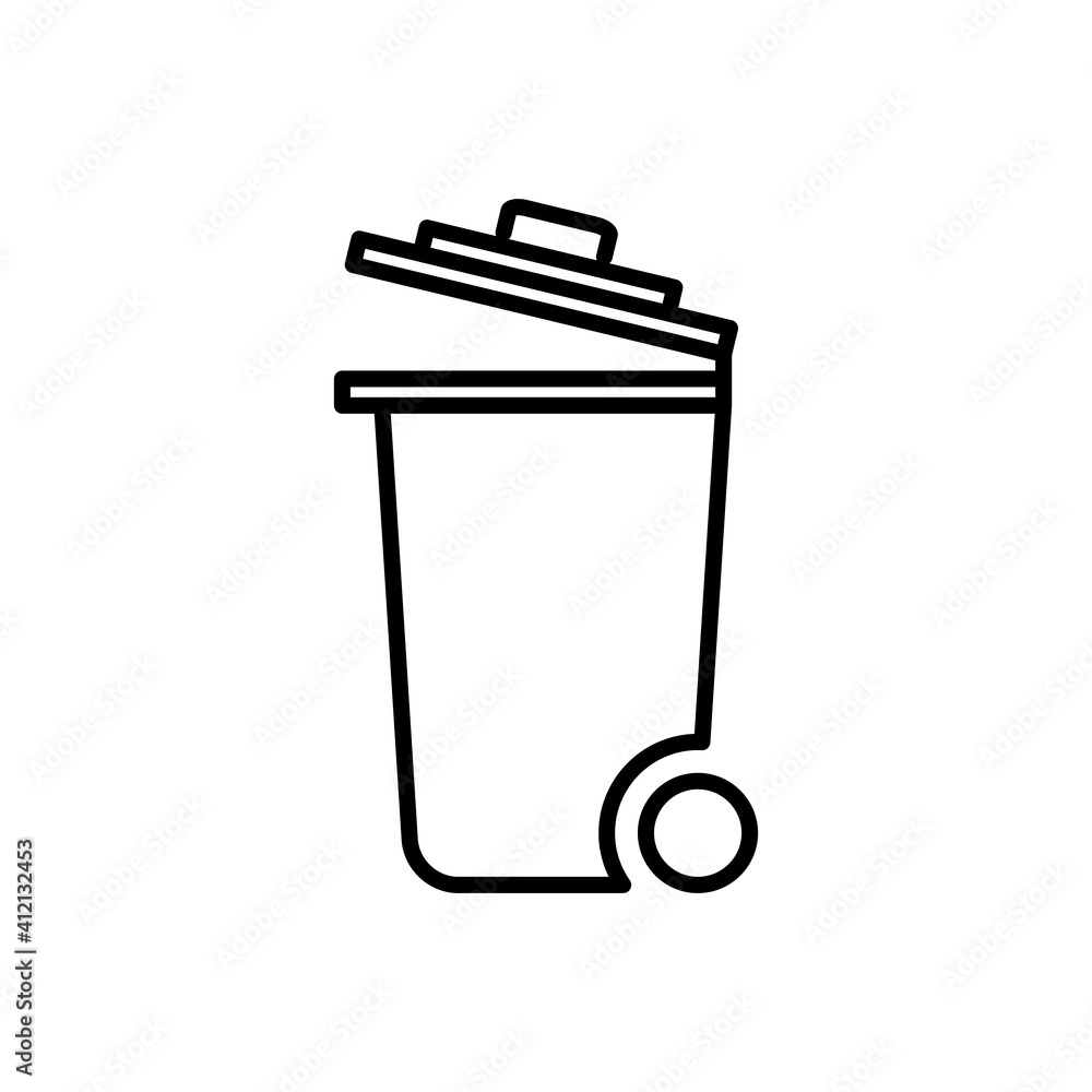 Trash Can Icon Design Vector Template Illustration Trash Can Icon Design Vector Template Illustration