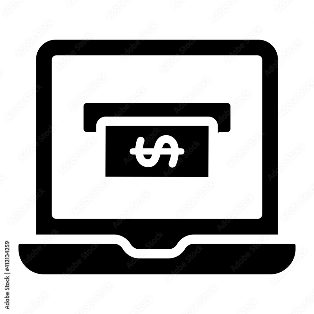 An icon design of money withdrawal, editable vector An icon design of money withdrawal, editable vector