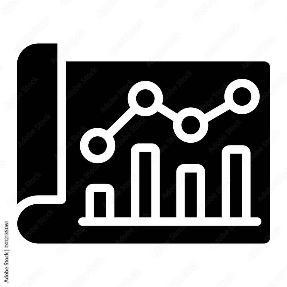 Vector design of business report icon Vector design of business report icon