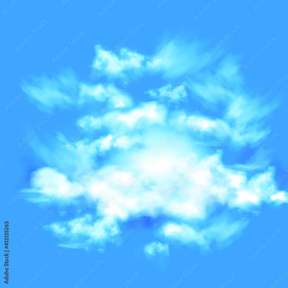 Background with clouds on blue sky. Blue Sky vector. Eps 10 vector illustration. Background with clouds on blue sky. Blue Sky vector. Eps 10 vector illustration.
