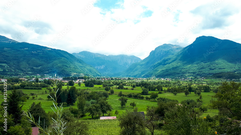 Mountain valley in the North of Albania