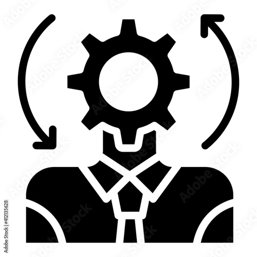 A trendy vector design of administrator icon