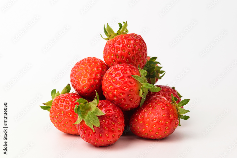 Fruit strawberry on white background