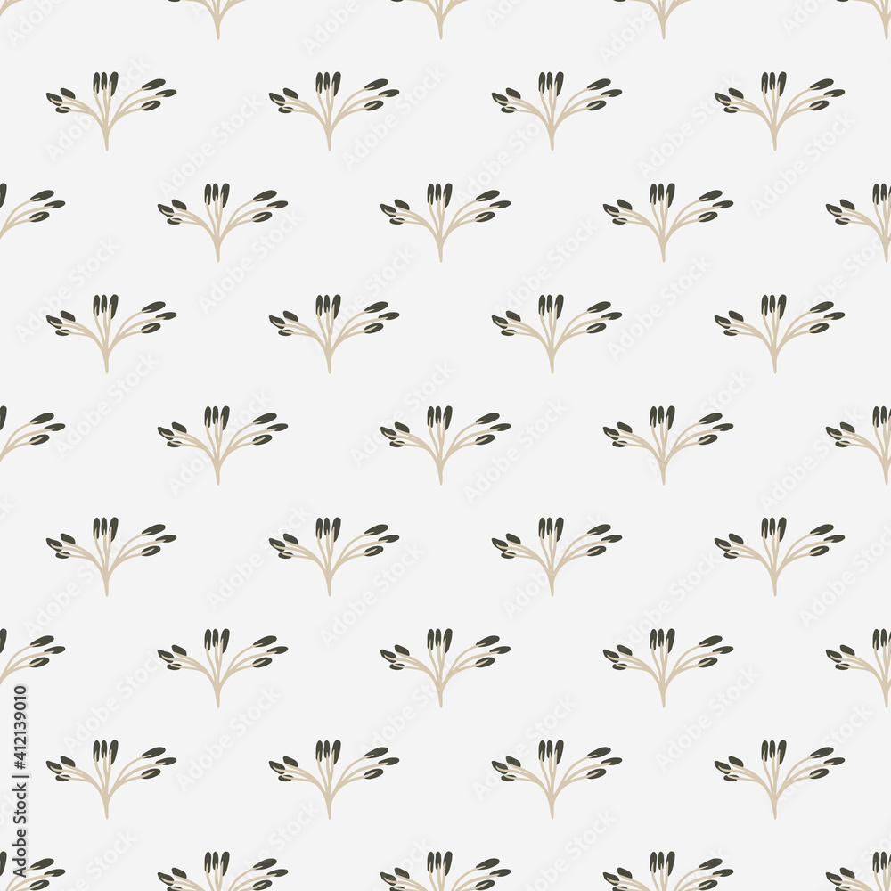 seamless pattern with dandelion