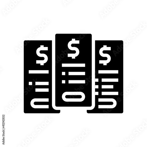 tariff plans subscription glyph icon vector. tariff plans subscription sign. isolated contour symbol black illustration