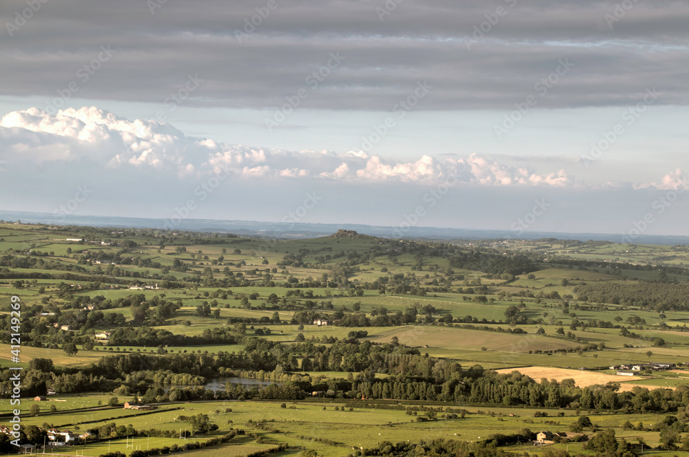 View of Yorkshire countryside from the Chevin