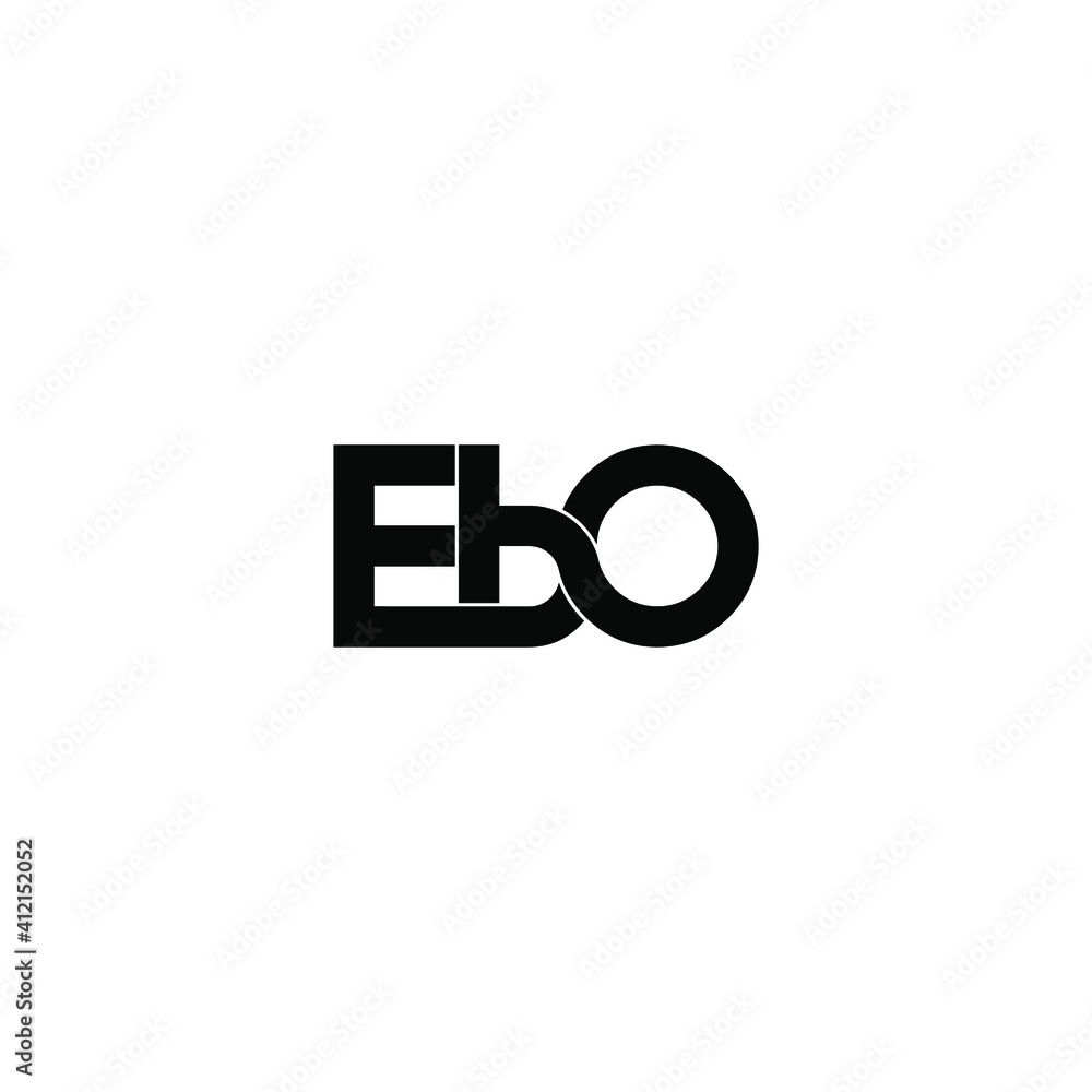 Obraz premium ebo letter original monogram logo design
