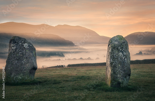 Sunrise over the old standing stones