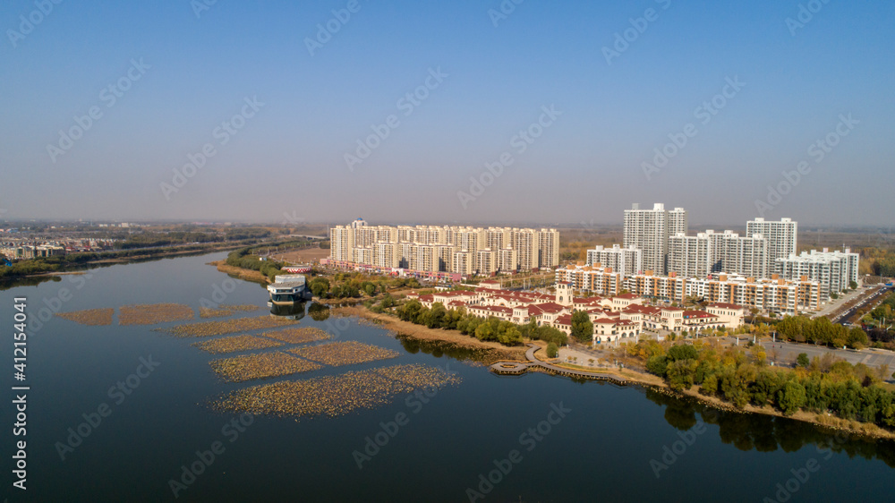 architectural landscape of small cities in North China