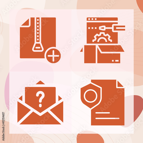 Simple set of call for related filled icons