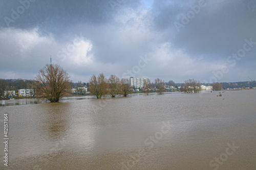 High water along the Rhine in Arnhem photo