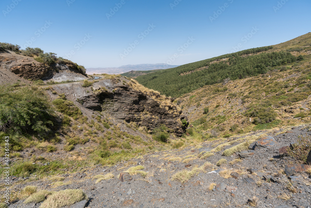 mountainous landscape in Sierra Nevada mountainous landscape in Sierra Nevada
