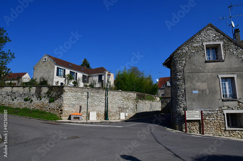 Fontenay Saint Pere; France - march 23 2017 : village center photo