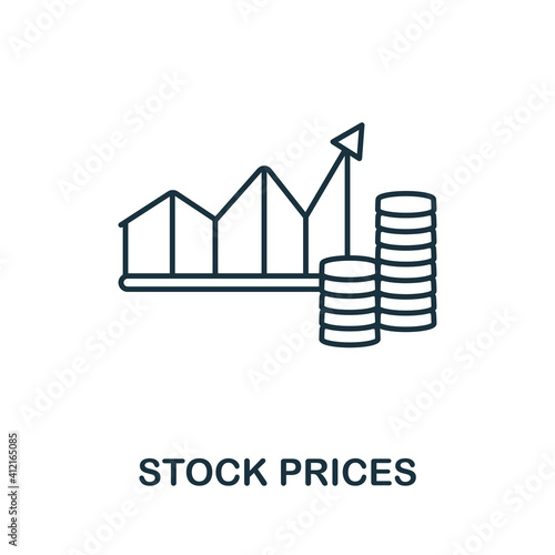 Stock Prices icon. Simple element from business management collection. Creative Stock Prices icon for web design, templates, infographics and more