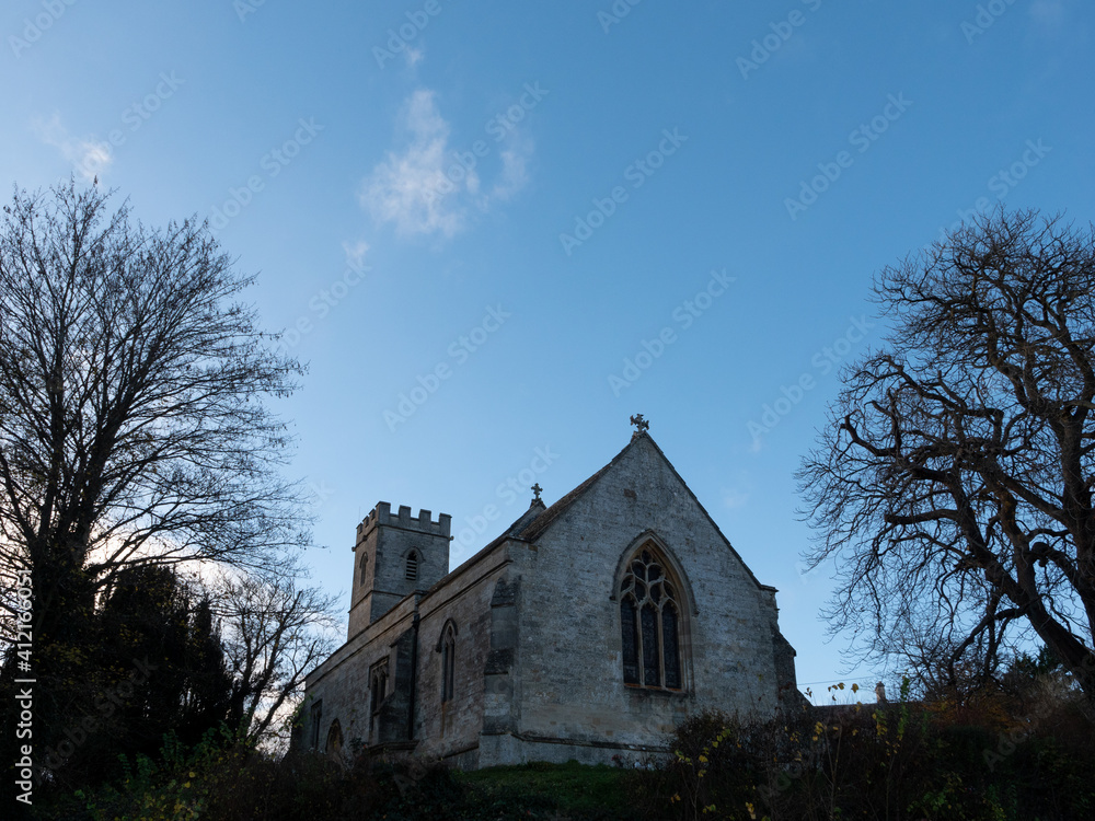 Shipton-on-Cherwell Church In The Midst Of Winter