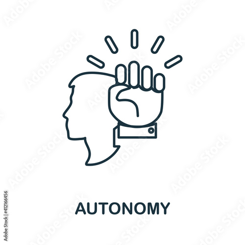 Autonomy icon. Simple element from business management collection. Creative Autonomy icon for web design, templates, infographics and more
