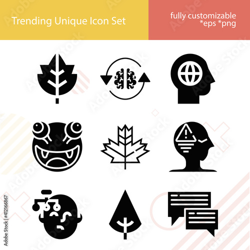 Simple set of might related filled icons.