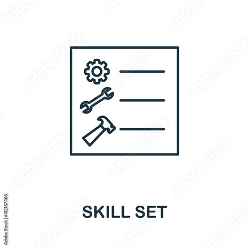 Skill Set icon. Simple element from business management collection. Creative Skill Set icon for web design, templates, infographics and more