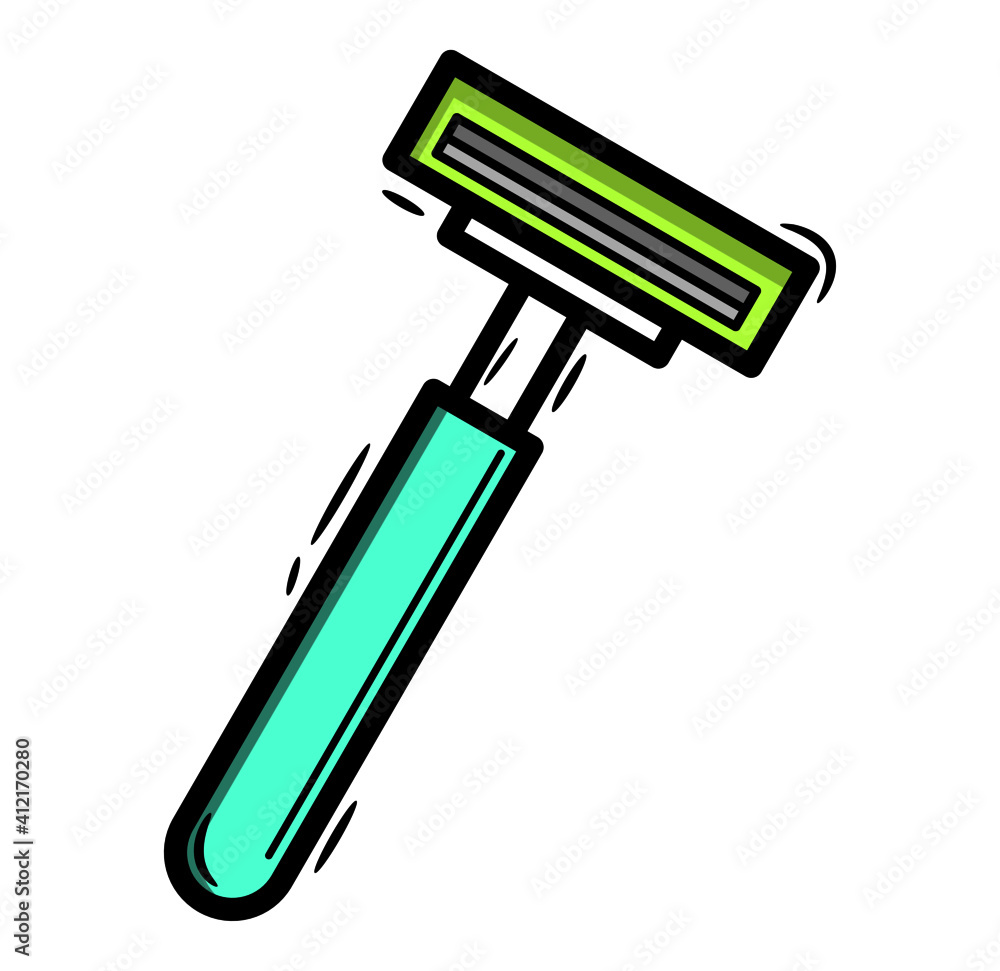 An icon of a razor. An icon of a razor.