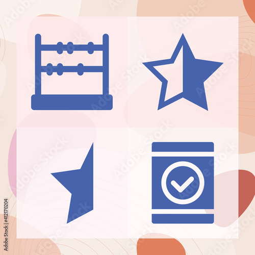 Simple set of voting related filled icons