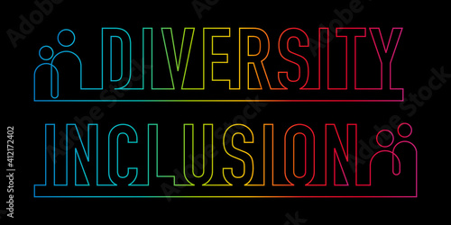 Inclusion and diversity infographic vector set