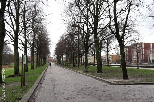 Erasmuspark View in Amsterdam Baarsjes District photo