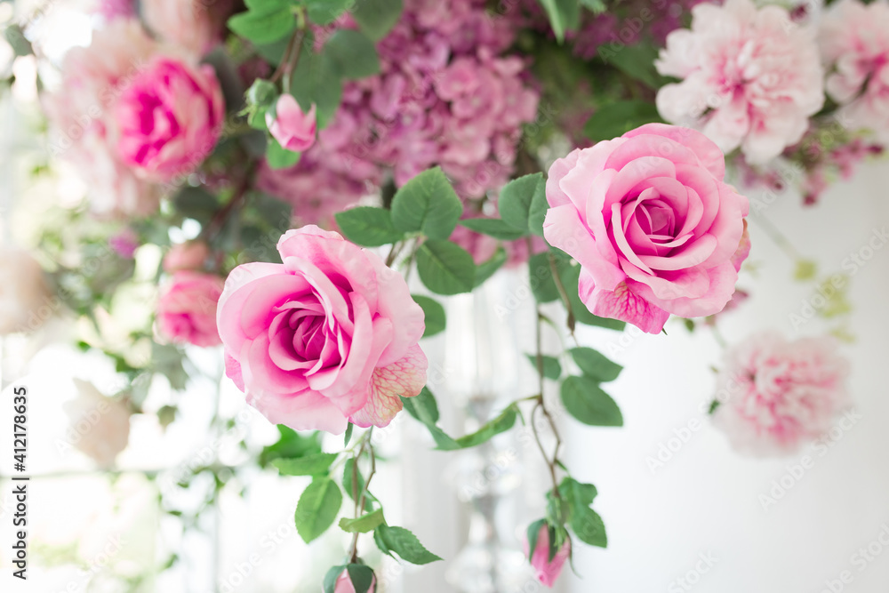 beautiful and romantic pink roses background beautiful and romantic pink roses background