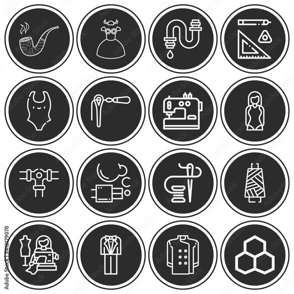 16 pack of tailor lineal web icons set 16 pack of tailor lineal web icons set