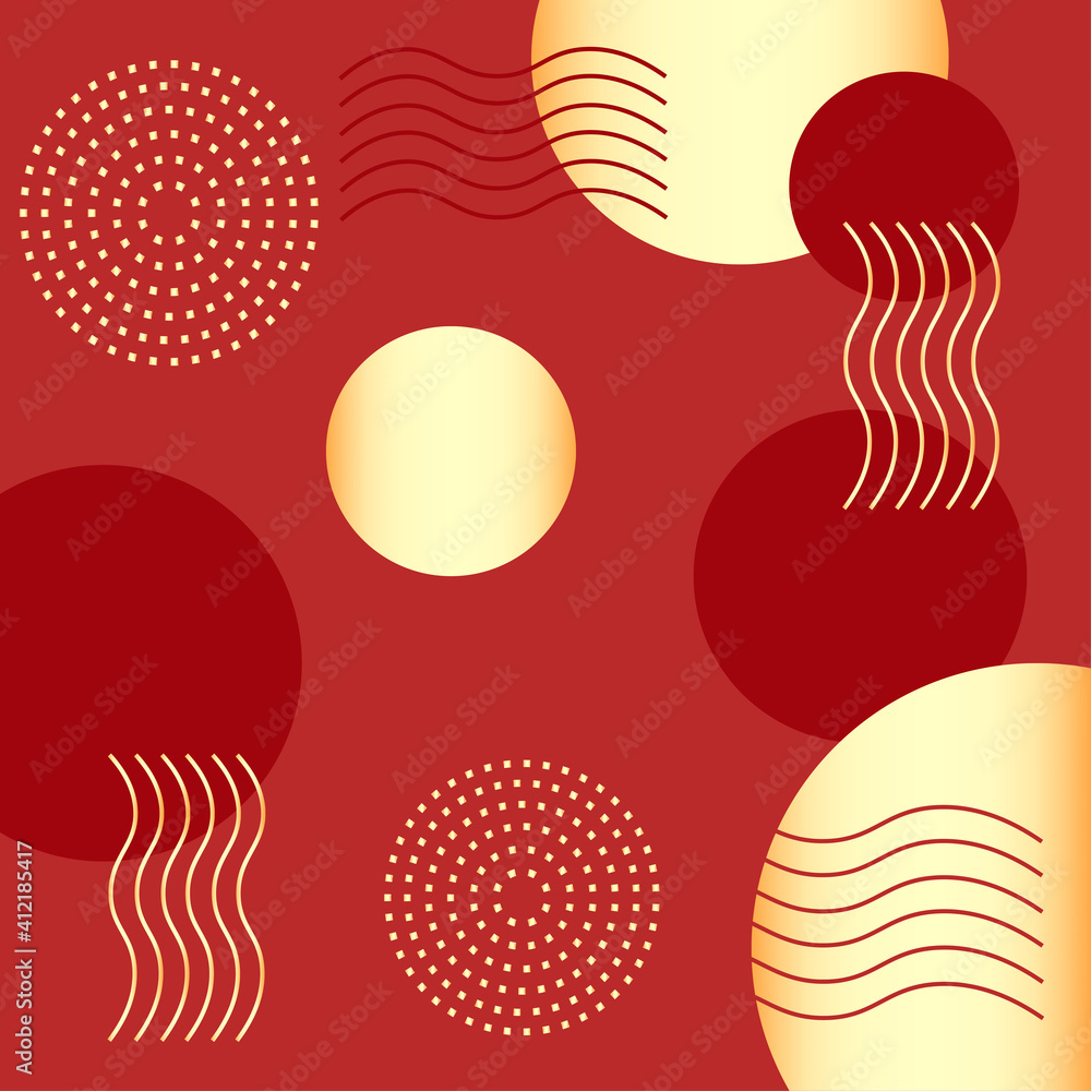 Abstract china circle pattern vector Abstract china circle pattern vector