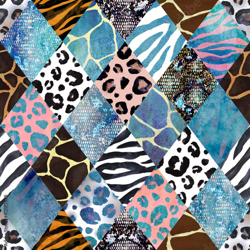 Trendy imitation sewn piece...