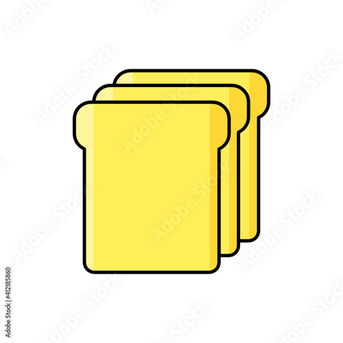 toast icon vector illustration