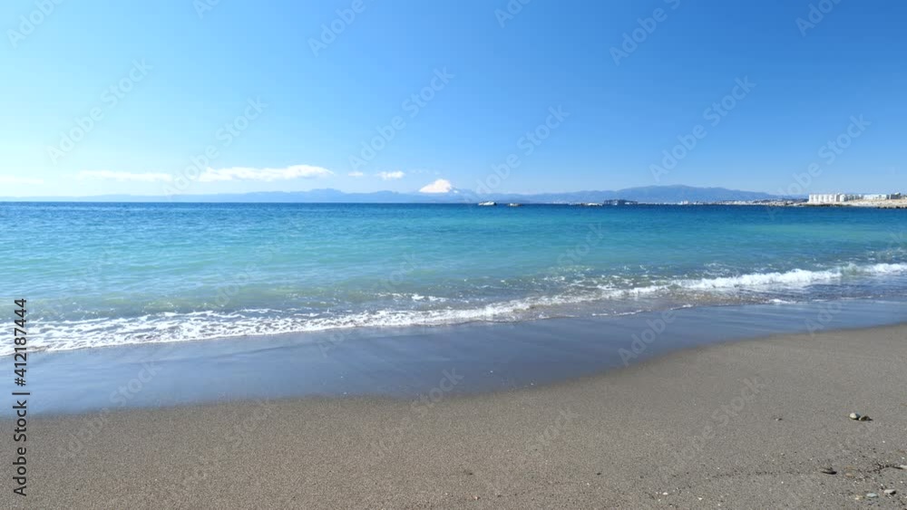 早春の葉山町 大浜海岸の風景 2月 早春の葉山町 大浜海岸の風景 2月