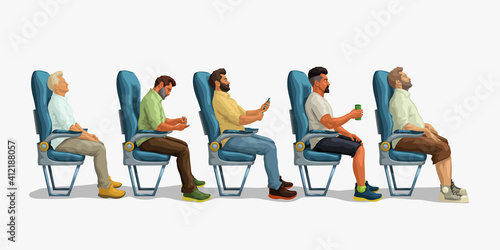 group of people sitting in their seats