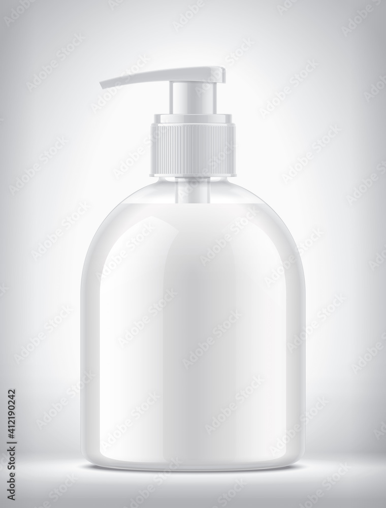 Dropper bottle on background with non-transparent liquid. Dropper bottle on background with non-transparent liquid.