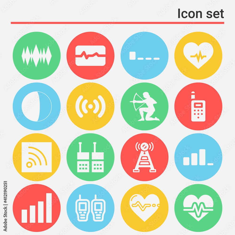 16 pack of amplitude filled web icons set 16 pack of amplitude filled web icons set