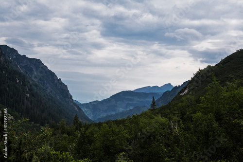 Mountain landscape in the Tatra National Park