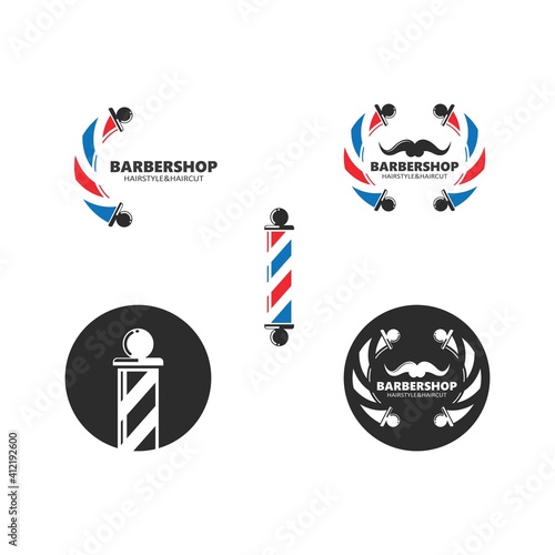 barber shop icon vector icon