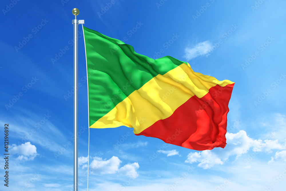 Cambodia flag waving on a high quality blue cloudy sky, 3d illustration Cambodia flag waving on a high quality blue cloudy sky, 3d illustration