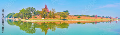 The last residence of Burmese kings, Mandalay, Myanmar photo