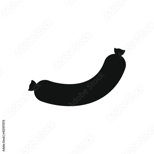 german sausage on white background