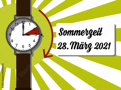 Summertime Timeshift - One hour forward - March 2021