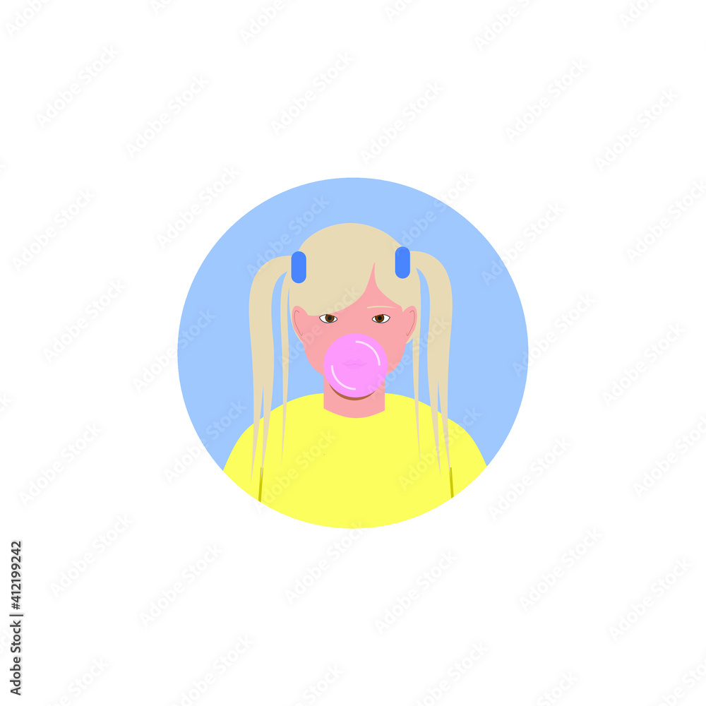 background blonde woman eating gum background blonde woman eating gum
