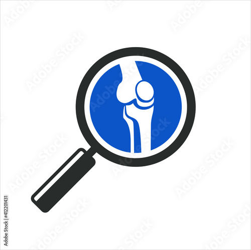 icon of osteoarthritis disease search.