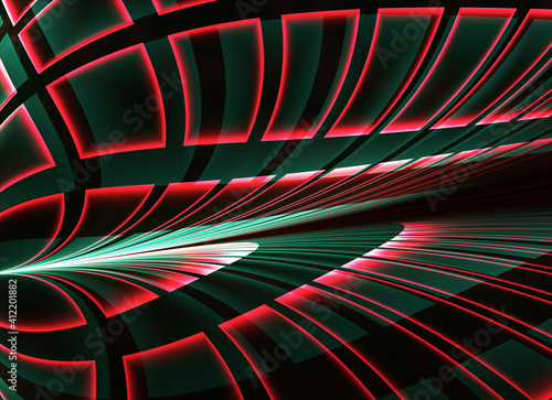 Wallpaper Mural In color, a technological textured background is a fractal rendering. Torontodigital.ca