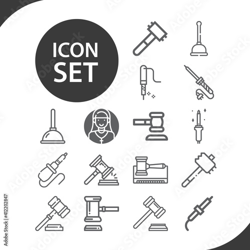 Simple set of enhancing related lineal icons.