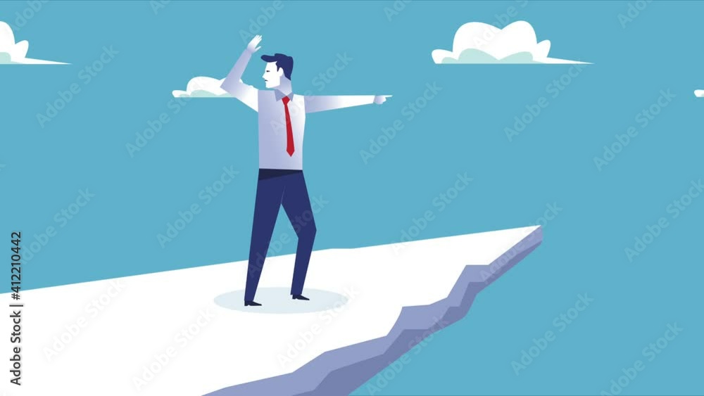 elegant businessman worker indexin in mountain character elegant businessman worker indexin in mountain character