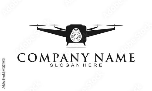Air drone creative vector logo